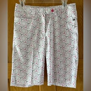 New Cracked Wheat women’s golf shorts, size 4 pink/white/black activewear
